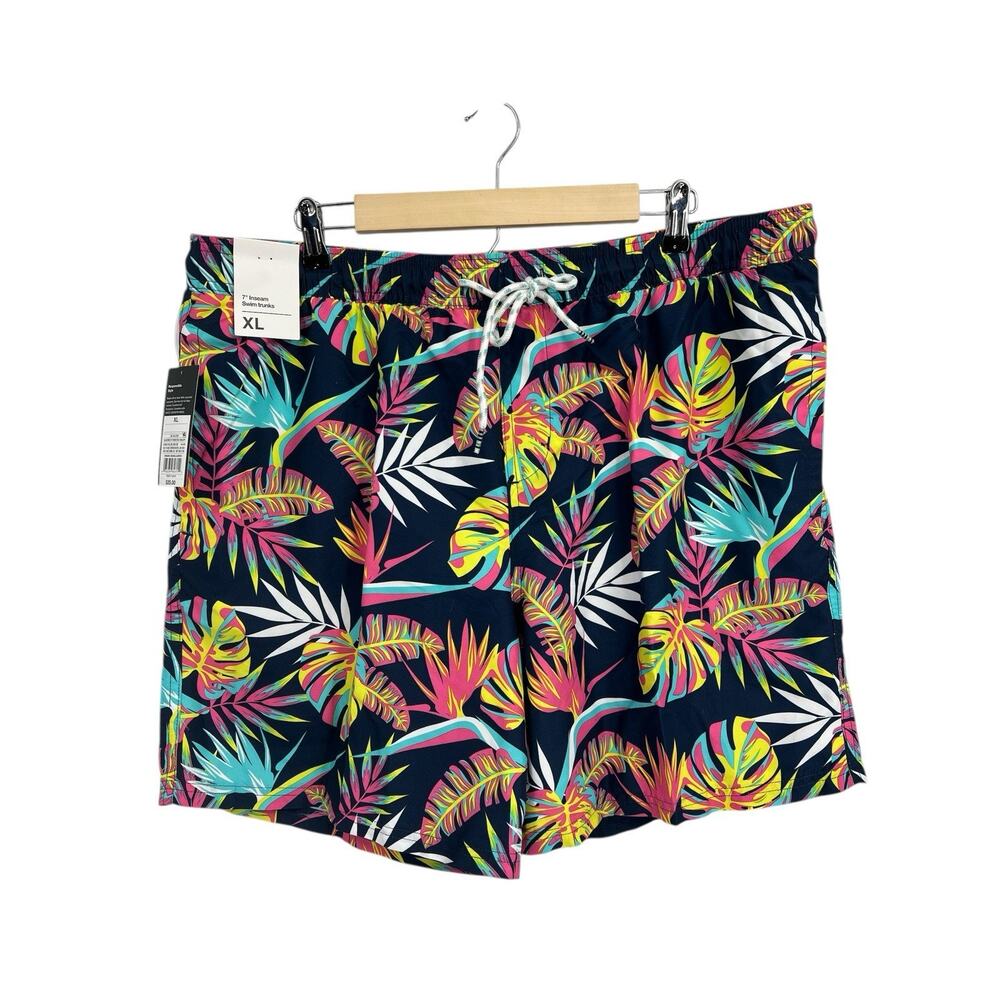 Original Use Target Neon Palm Print Swim Trunks Men’s XL NWT